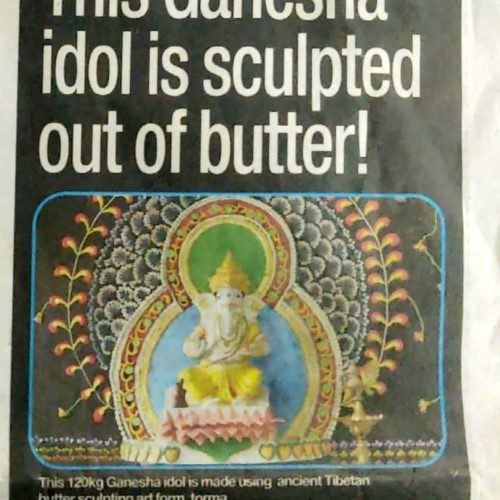 Ganesha Idol sculpted out of butter | Pinnacle IHM