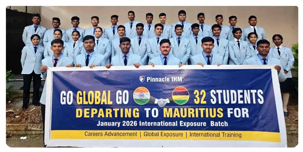 Go Global Go 32 Students Depating to Mauritius